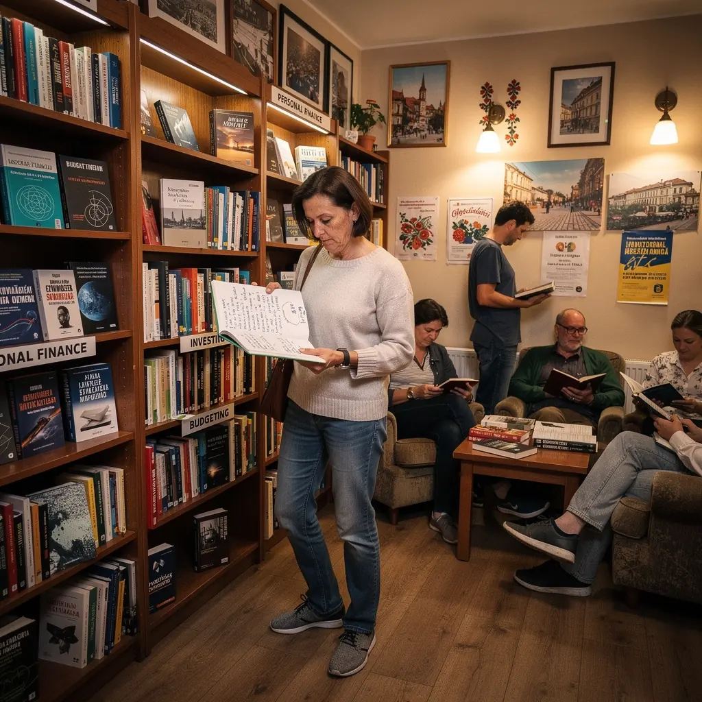 Pénzügyi eszközök és alkalmazások használatát bemutató infografika.